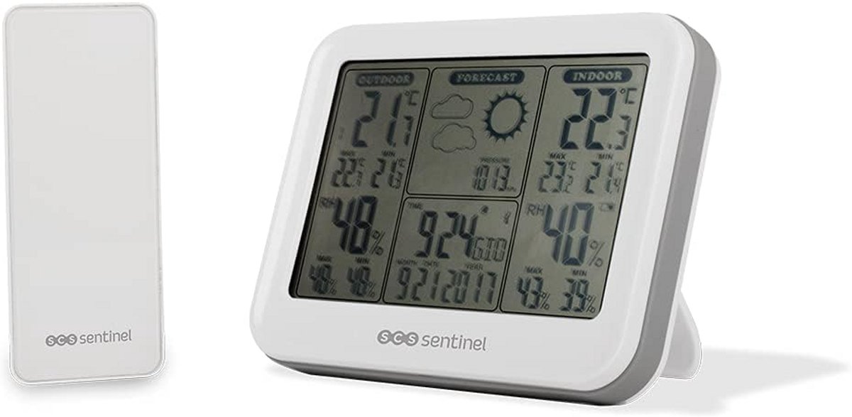 Draadloos Weerstation met Binnen- en Buitensensoren