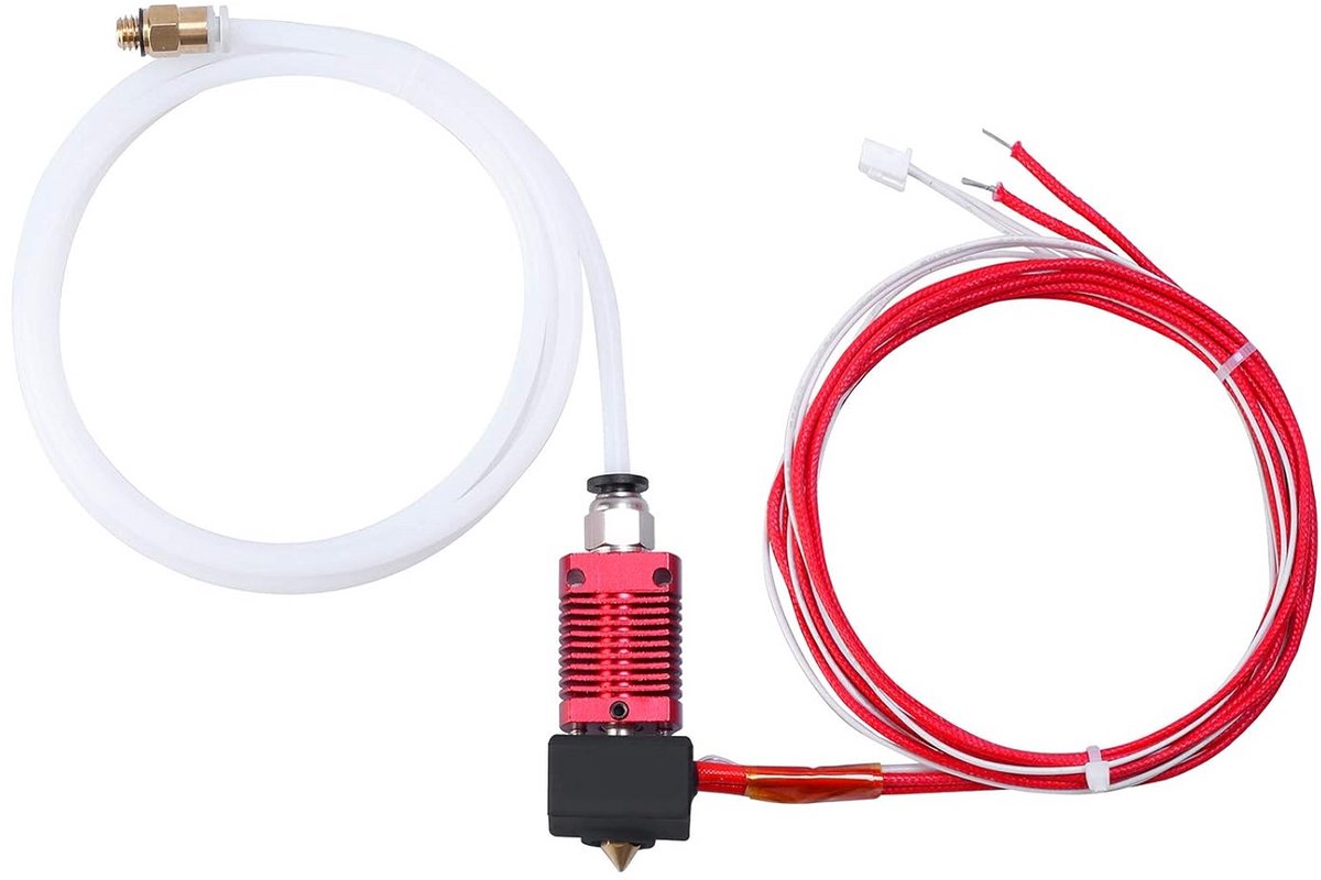 Hotend Upgrade voor 3D-printers - Compatibel met Ender 3, Ender 3 Pro, Ender 3 V2 en Voxelab Aquila - 1,75 mm Filament, 0,4 mm Mondstuk, 24V, 40W Heater, NTC Thermistor