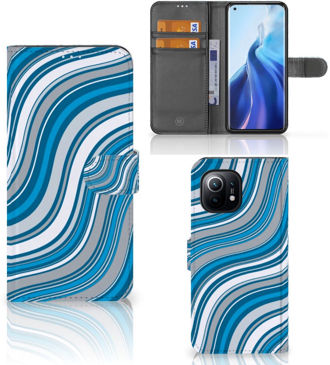 Xiaomi Mi 11 Telefoon Hoesje Waves Blue