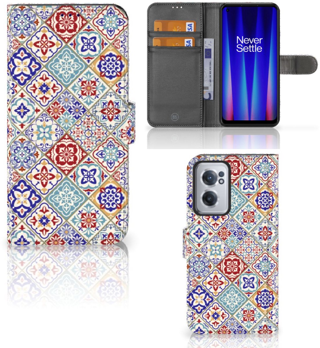 OnePlus Nord CE 2 Bookcase Tiles Color