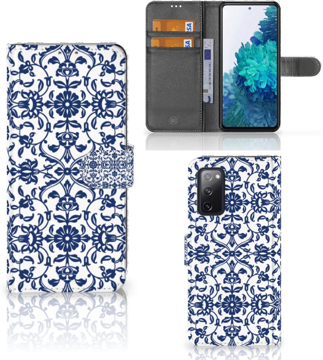 Samsung Galaxy S20 FE Hoesje Flower Blue