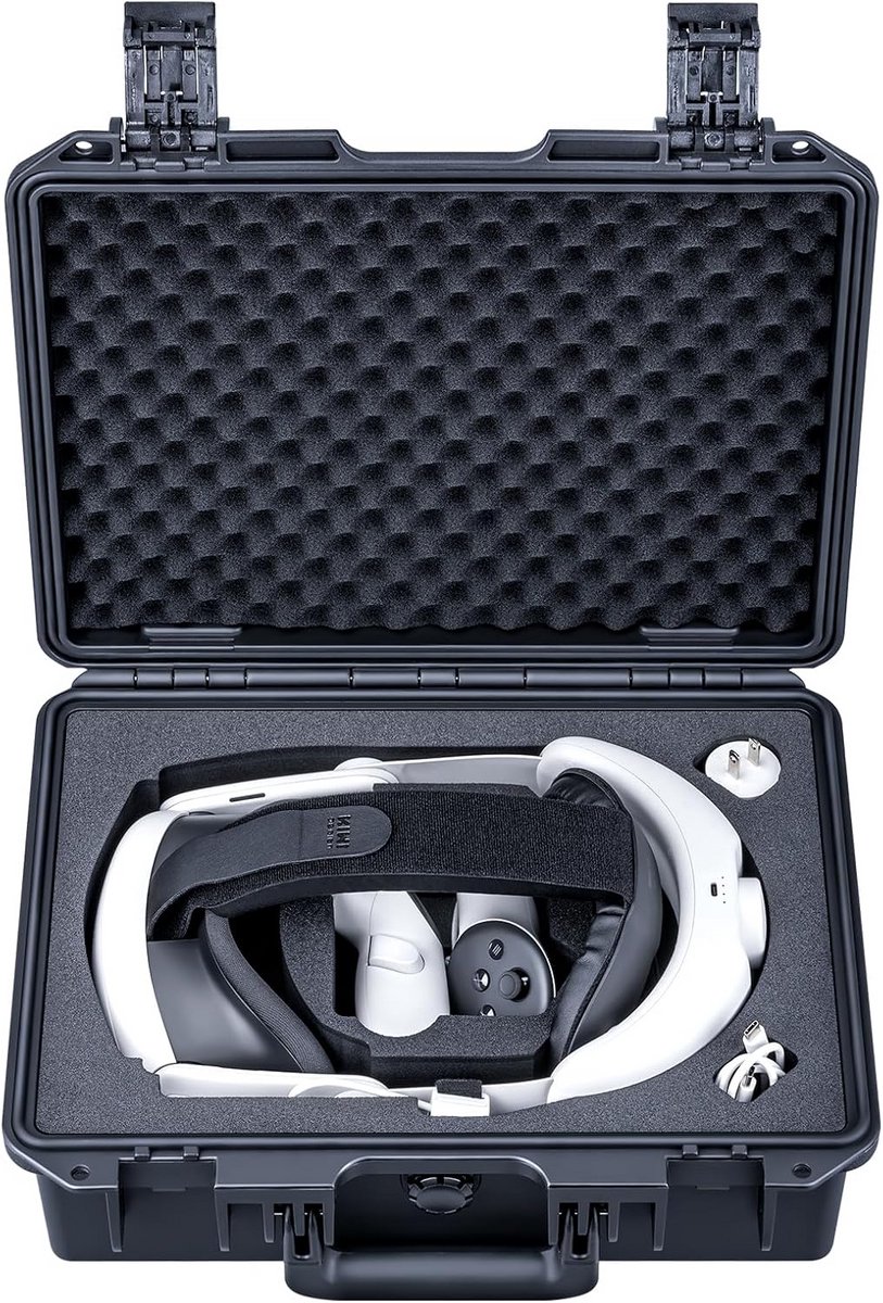 Waterdichte HardCase voor Quest 3S en Hoofdband met Batterij