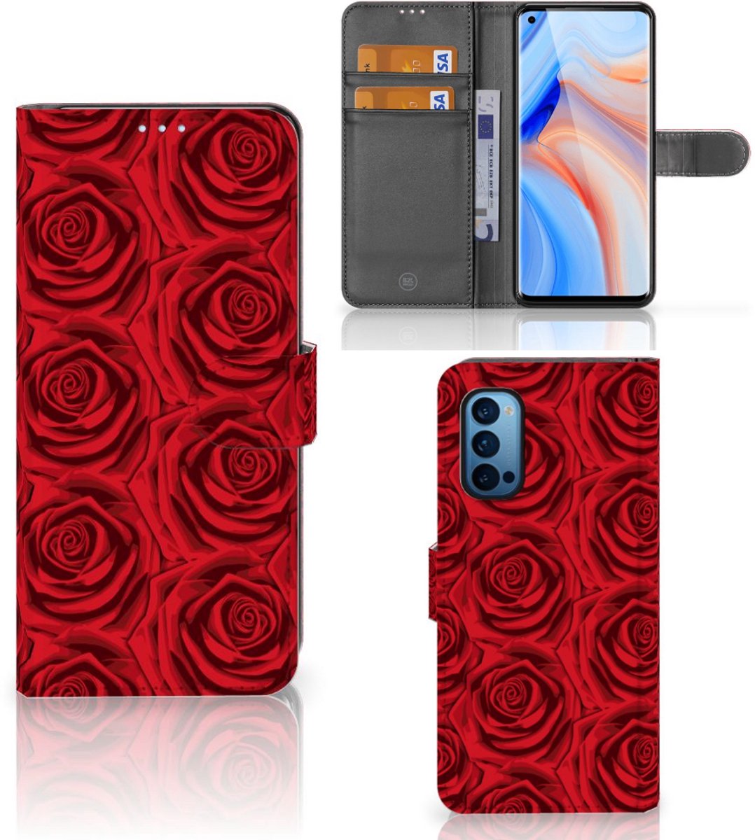 OPPO Reno 4 Pro 5G Hoesje Red Roses