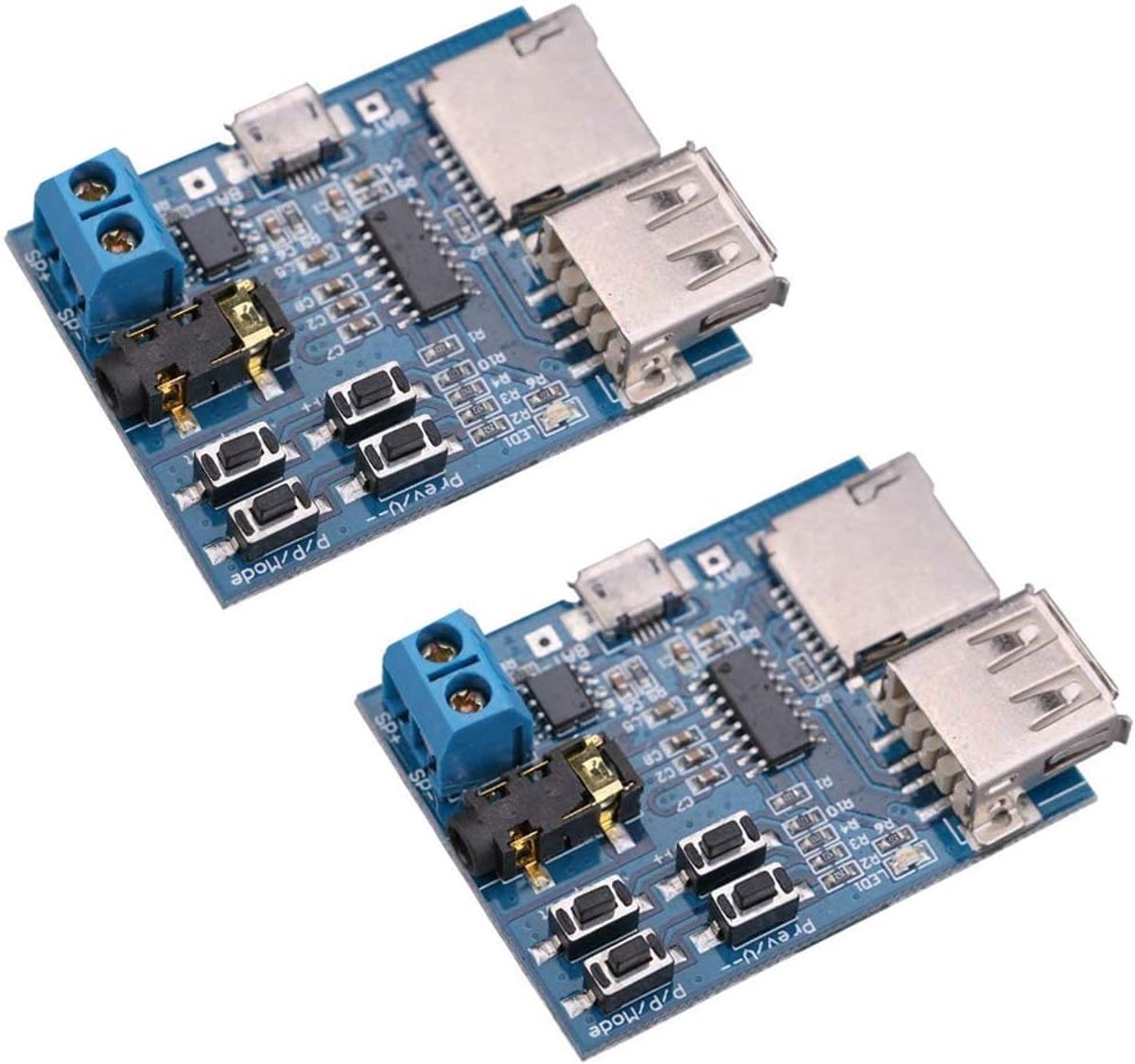 MP3 Decoder Player Module met Audio Amplifier - 2 Stuks