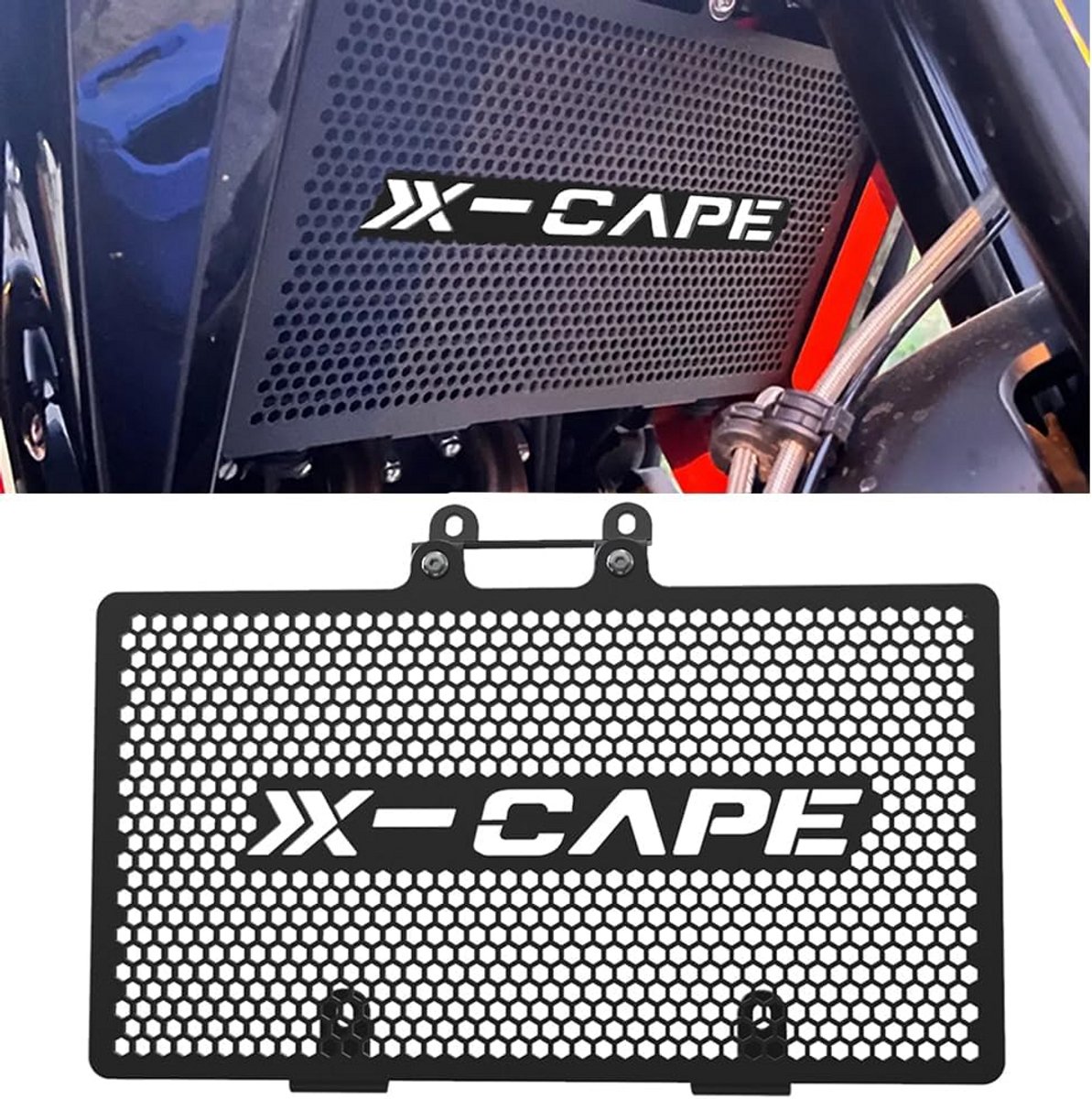 Motorfiets Radiator Bescherming voor X-Cape 650 2022 2023 2024 - Zwart