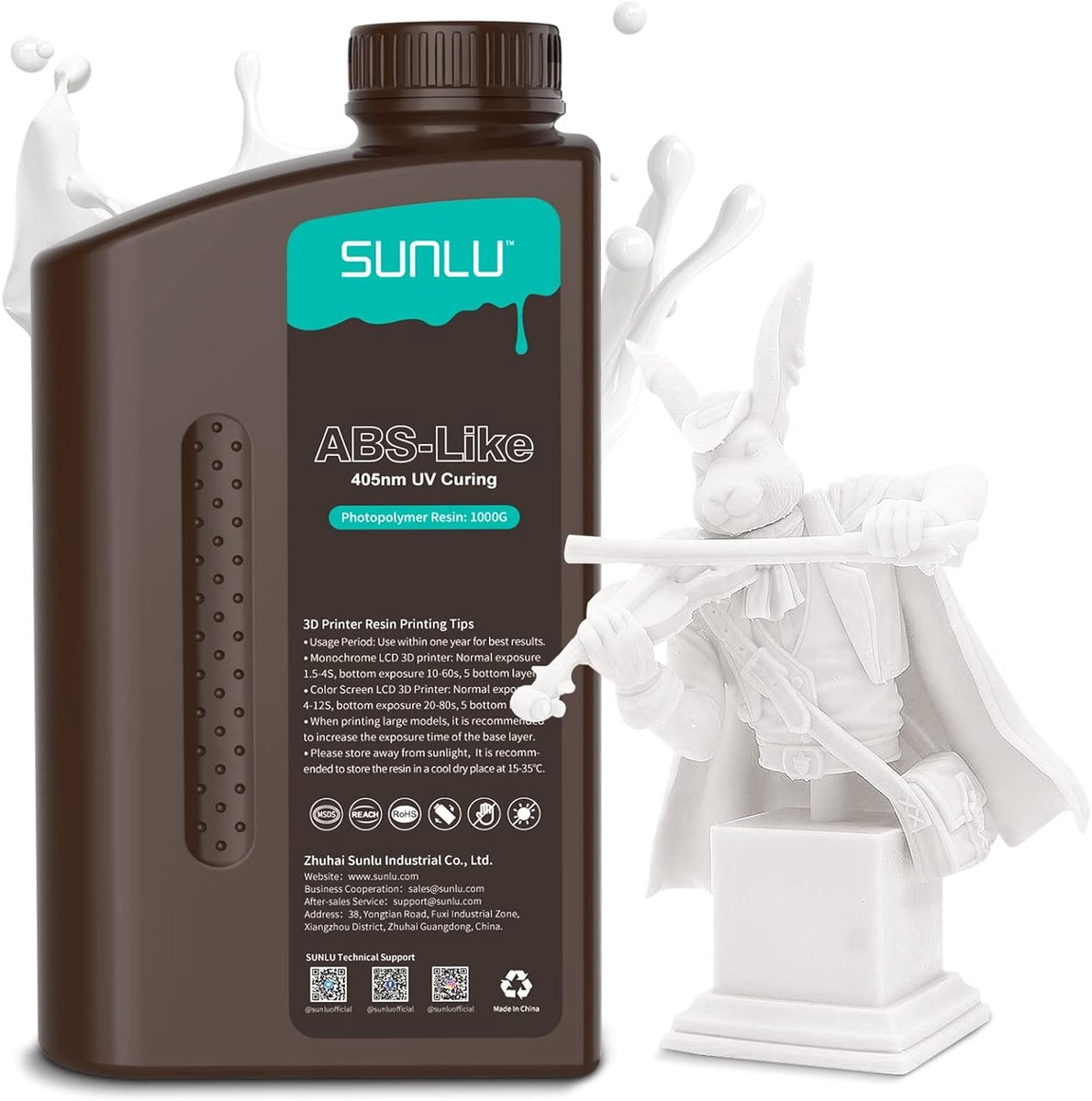 ABS-Like 3D Printer Hars 1KG voor LCD/DLP/SLA 3D-Druk - Niet-Bros & Hoge Precisie - Grijs
