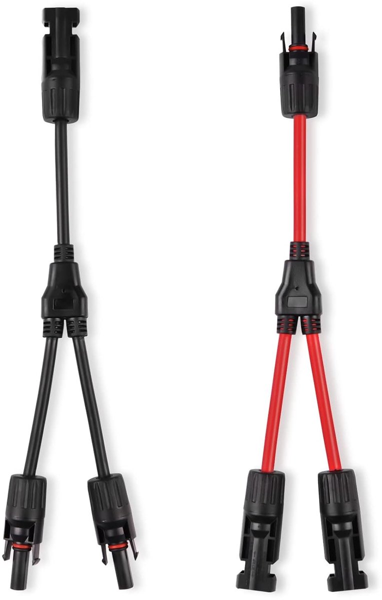 Zonne Kabel Y-splitter 4 mm² Waterdicht 12AWG voor Fotovoltaïsche Aansluiting