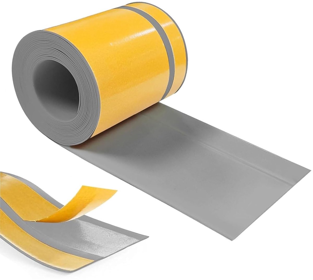 Zelfklevende PVC Plint - Schimmelvrij en Waterdicht, 70mm x 20mm x 6m, Flexibel en Eenvoudige Installatie voor Keuken en Badkamer