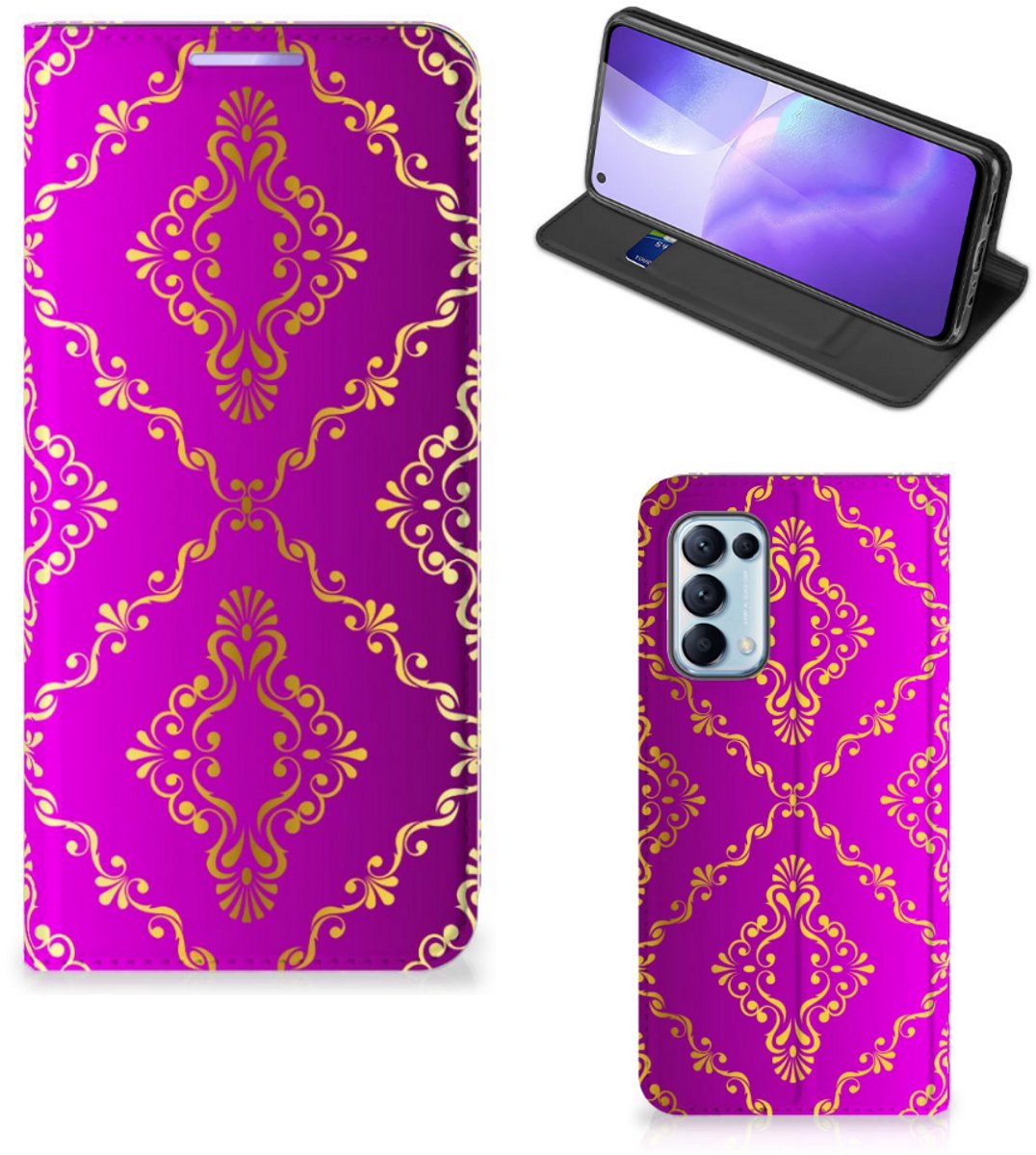 Telefoon Hoesje OPPO Find X3 Lite Barok Roze