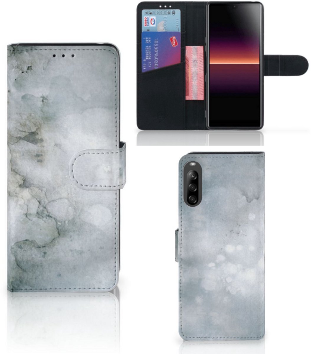 Hoesje Sony Xperia L4 Painting Grey