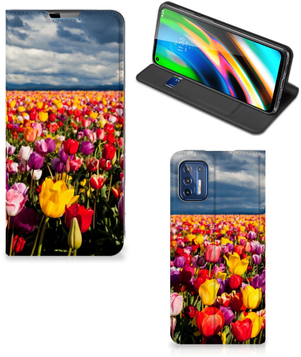 Motorola Moto G9 Plus Smart Cover Tulpen