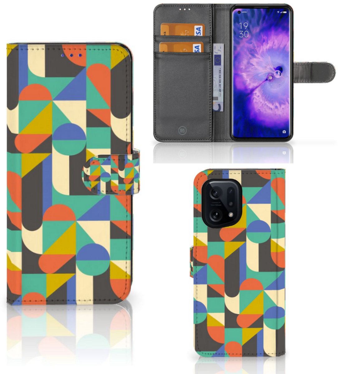 OPPO Find X5 Telefoon Hoesje Funky Retro