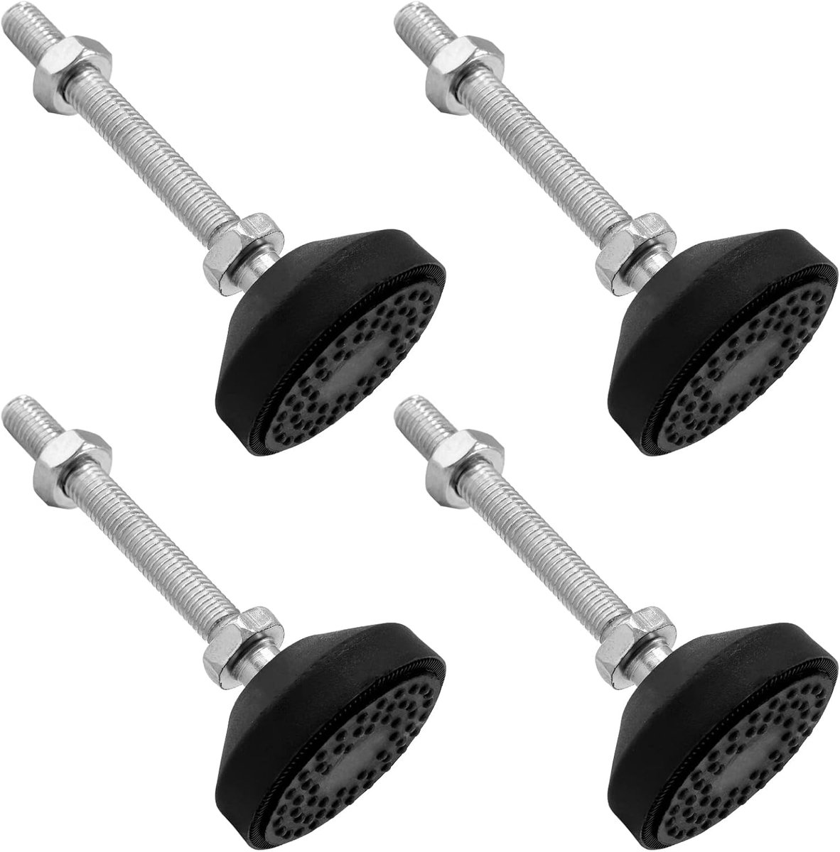 4 Stuks Verstelbare Stelpoten M10 - Heavy Duty Meubelglijders voor Tafel en Stoel