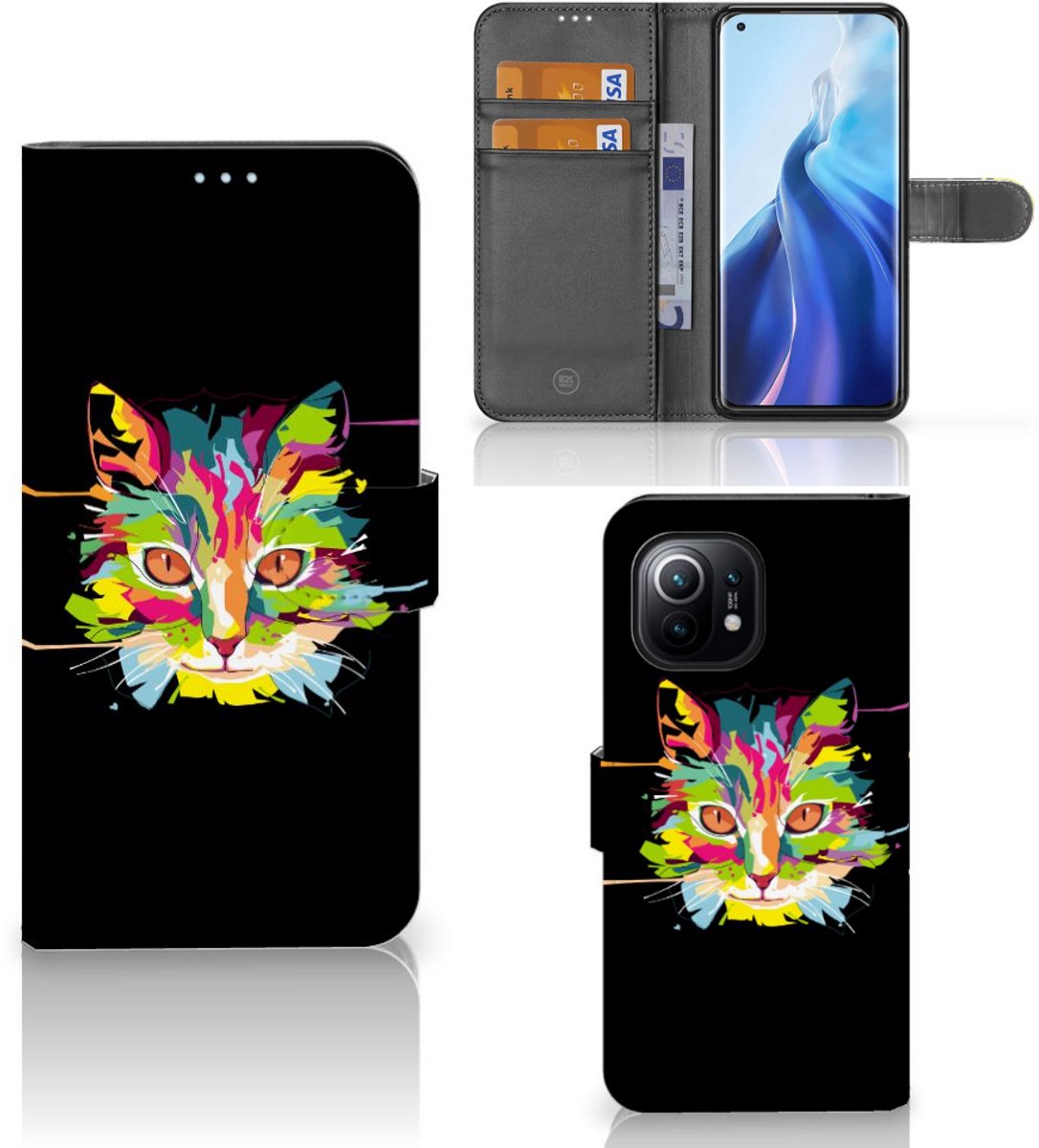 Xiaomi Mi 11 Leuk Hoesje Cat Color