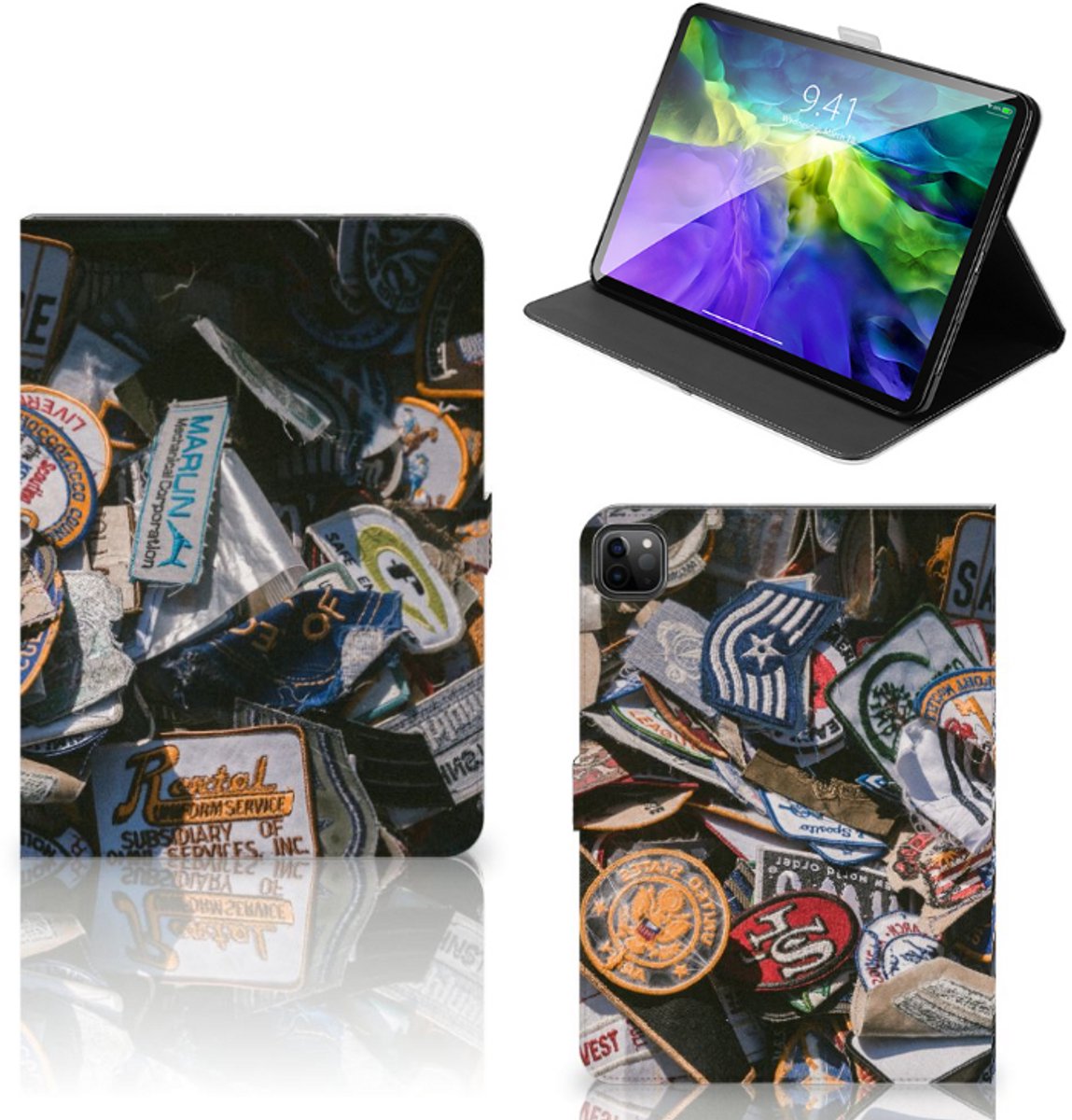 iPad Pro 11 2020/2021/2022 Tablet Hoesje met foto Badges
