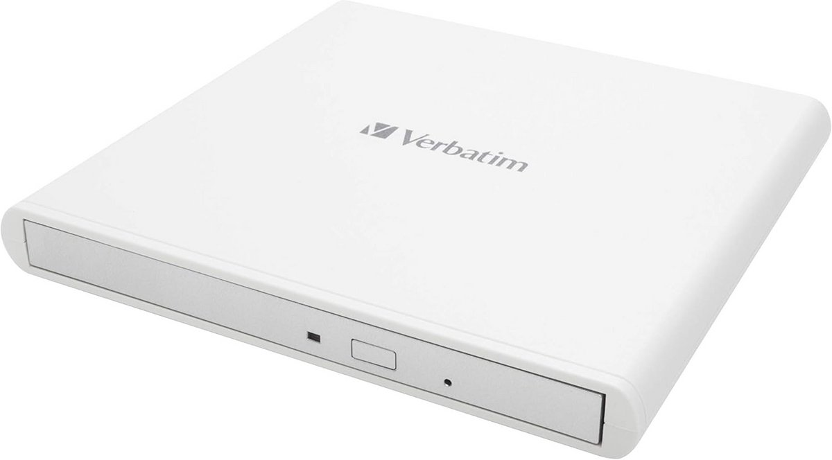 Verbatim Externe Slimline CD/DVD-brander, 43894 wit