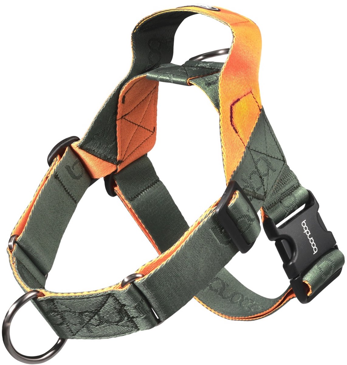 Hondentuig Boondog 0109 Harness - anti-trek tuig hond - maat ML (57-79 cm) - Khaki/Orange