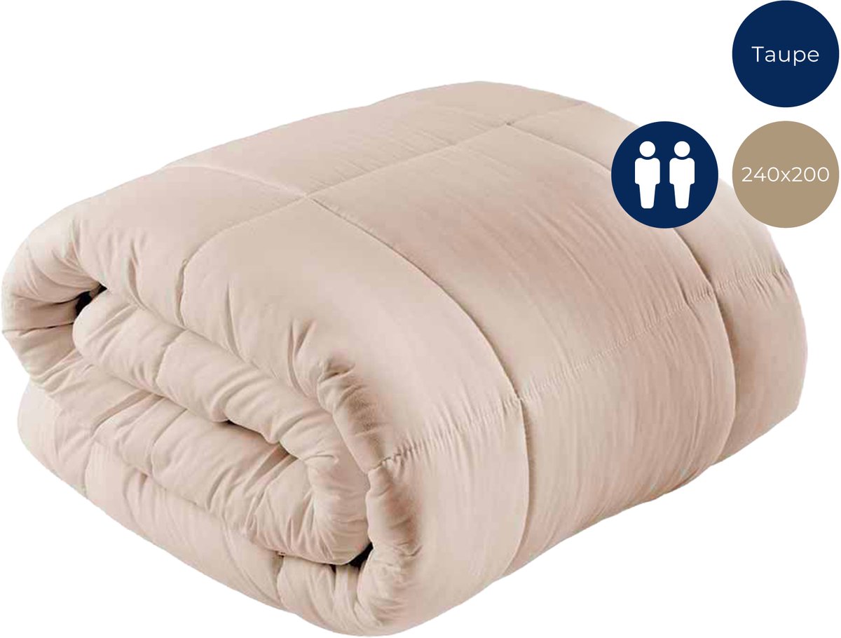 Meilleur Dekbed zonder overtrek - Wasbare dekbedden - 240X200 - Taupe - Taupe