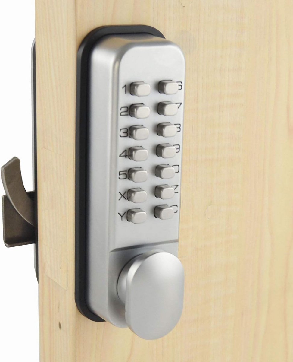 Digitale schuifdeurslot met code en handvat - Keyless opstelling