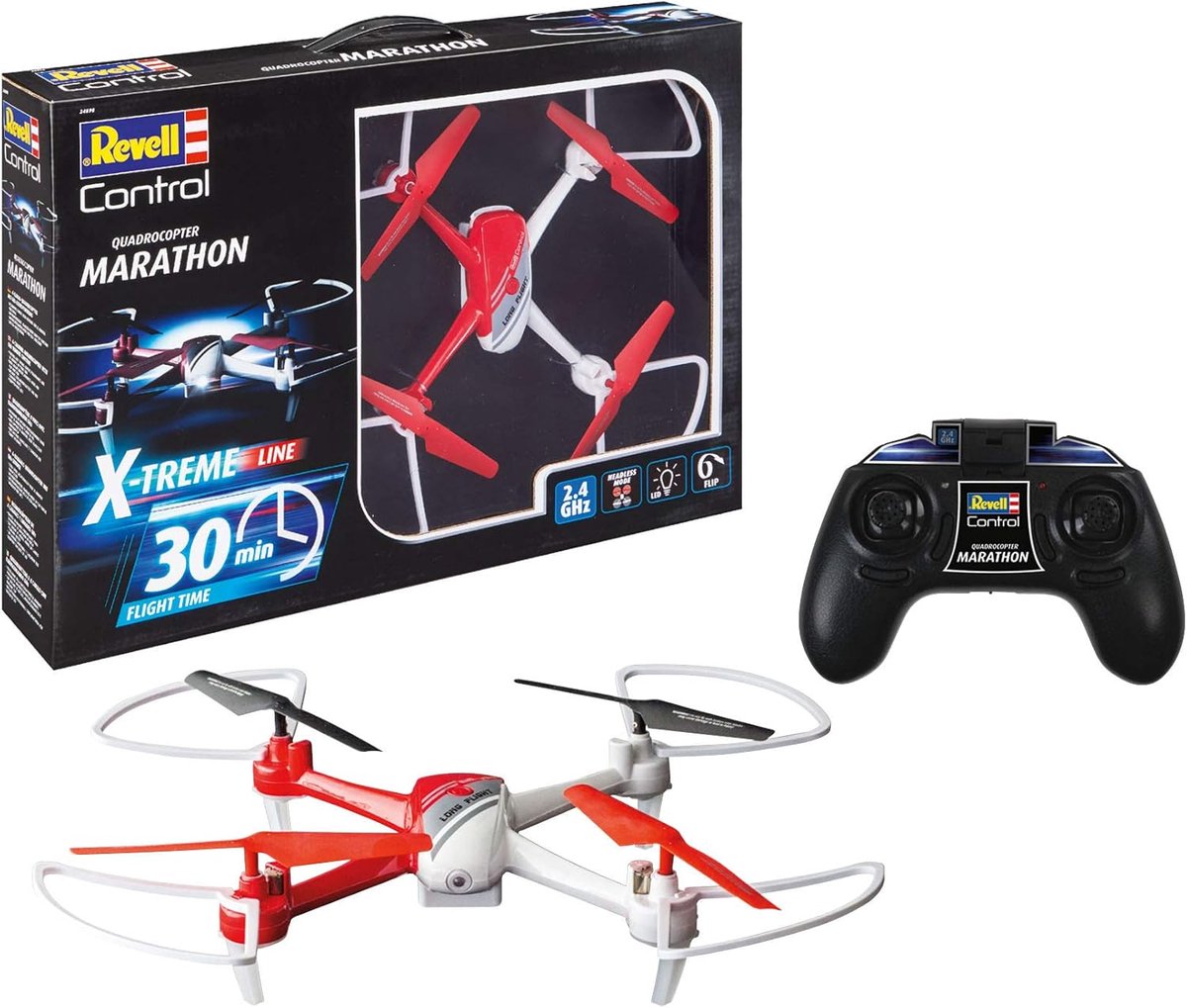 RC Quadcopter met 30 Minuten Vliegtijd en Verwisselbare Accu