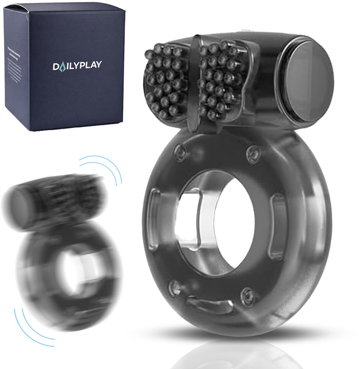 Dailyplay Vibrerende Cockring – Penisring voor Mannen en Koppels – Sex Toys – Seksspeeltjes Heren – Rekbaar