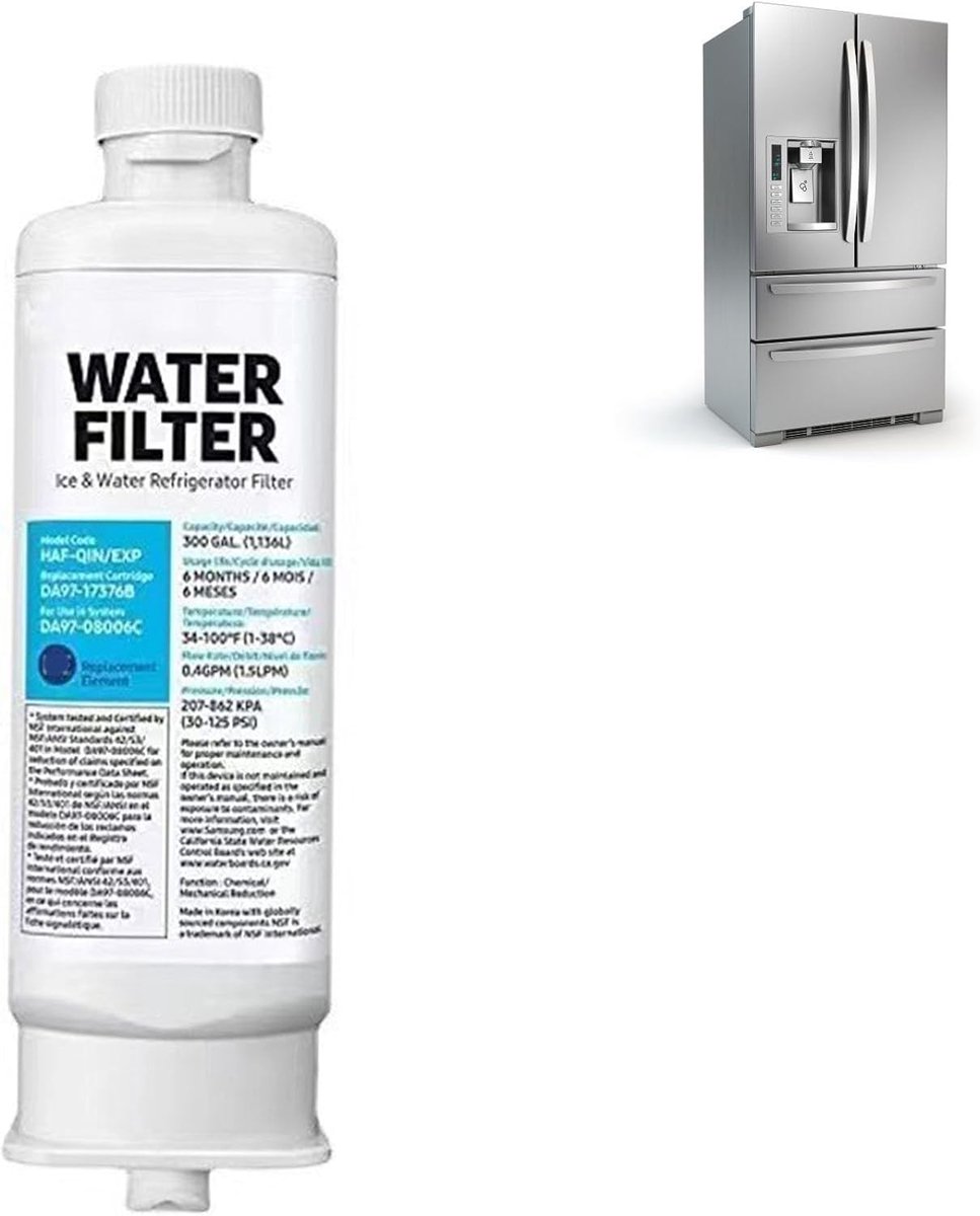 Waterfilter voor Koelkast - Geschikt als Vervanging voor DA97 17376B - Premium Filtratie