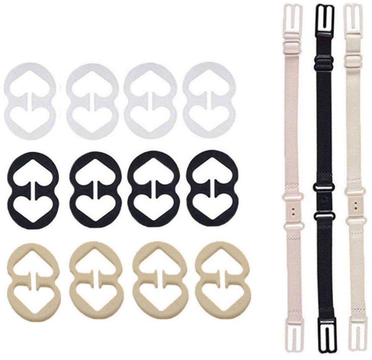 Verlengstuk voor beha, verlengstuk, beha-verlenger, elastische verlenghaakband, nylon beha-bandverlengers voor vrouwen, meerdere maten beschikbaar,Stijl 19