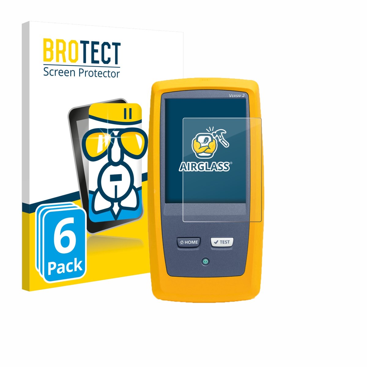 Screenprotector 6 Stuks voor Fluke DSX8000 Beschermglas transparant
