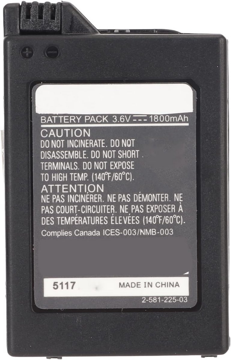 Oplaadbare 3.6V 1800mAh Lithium-ion Batterij Vervanging voor 1000 Serie Apparaten