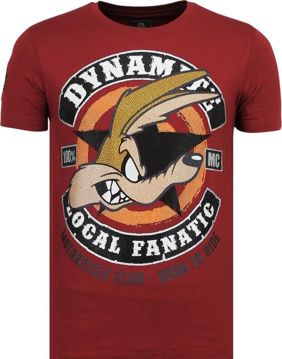 Local Fanatic Dynamite Coyote - T-shirt de fête Homme - 6320B - Bordeaux Dynamite Coyote - T-shirt de fête Homme - 6320B - T-shirt Bordeaux Homme Taille M