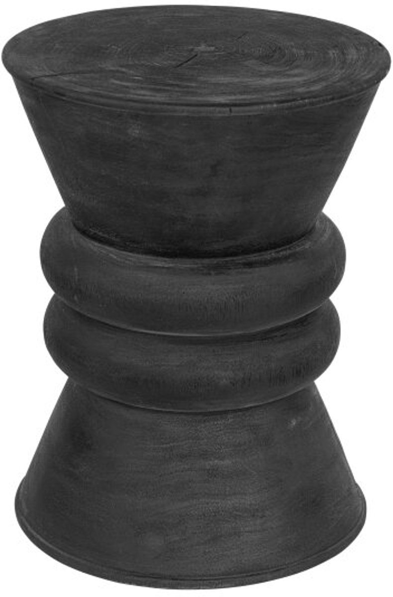 MUST Living Bijzettafel Ring Ring Rond Suar hout 35x35x45 cm