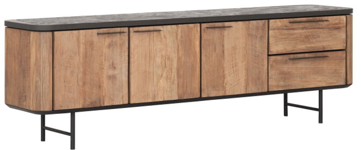 DTP Home Soho tv meubel medium Teakhout Mortex - 190x40x60 cm