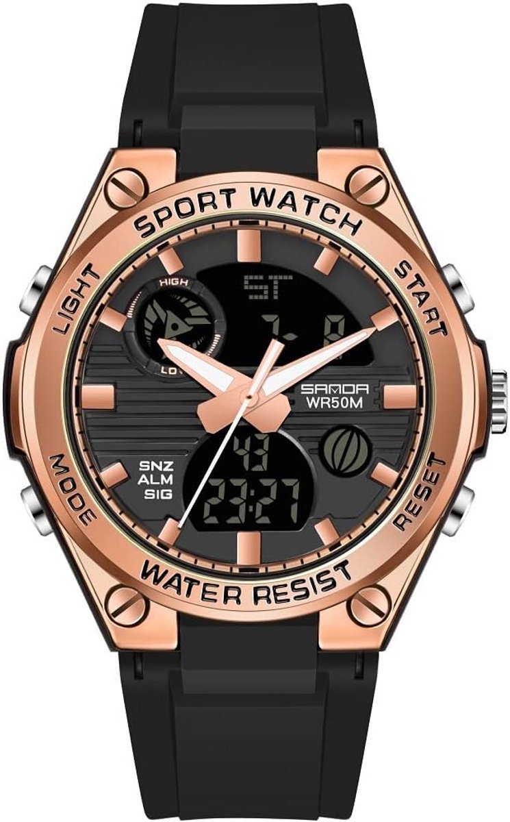 Fitness Horloge Waterdicht met Stappenteller en Hartslagmeter