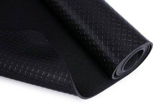 Blackroll Mat Anti-slip Fitnessmat Zwart 185 cm