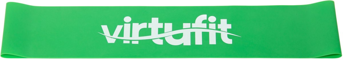 VirtuFit Resistance Band - Weerstandsband - Fitness Elastiek - Medium - Groen - Full Body Workout - CrossFit - Thuis Sporten - Yoga & Fitness
