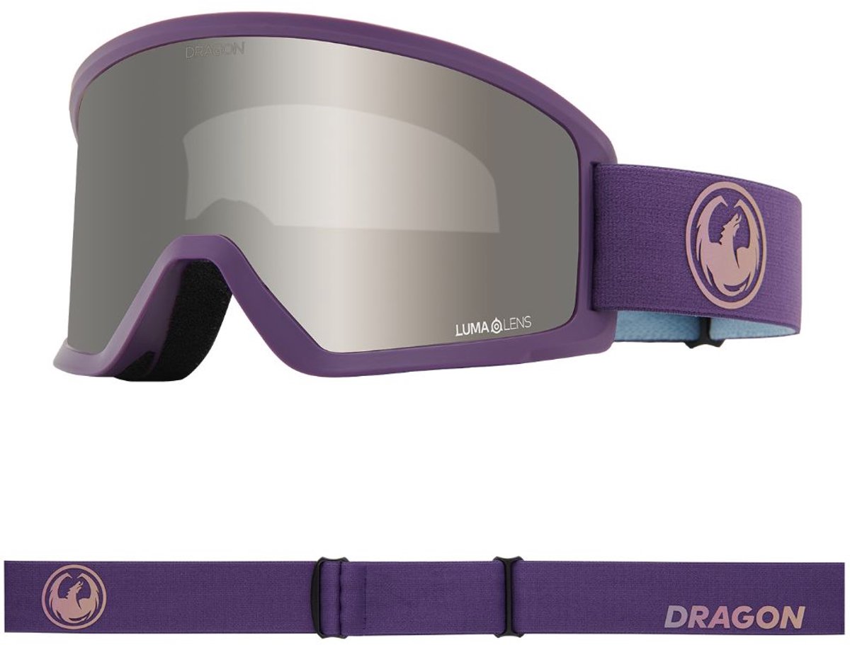 Dragon Alliance DX3 PLUS OTG Skibril - Deep Plum/Silver Ion & Violet