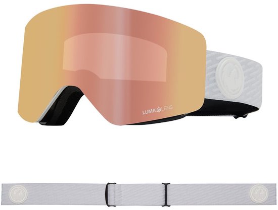 Dragon Alliance Dr R1 Otg Bonus Skibril Grijs Lumalens roseGold Ion/CAT3+Lumalens Amber/CAT2 Man,Vrouw