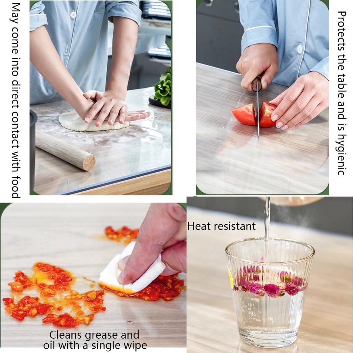 Transparant Tafelkleed PVC Rechthoekig - Waterdichte Tafelbeschermer op Maat