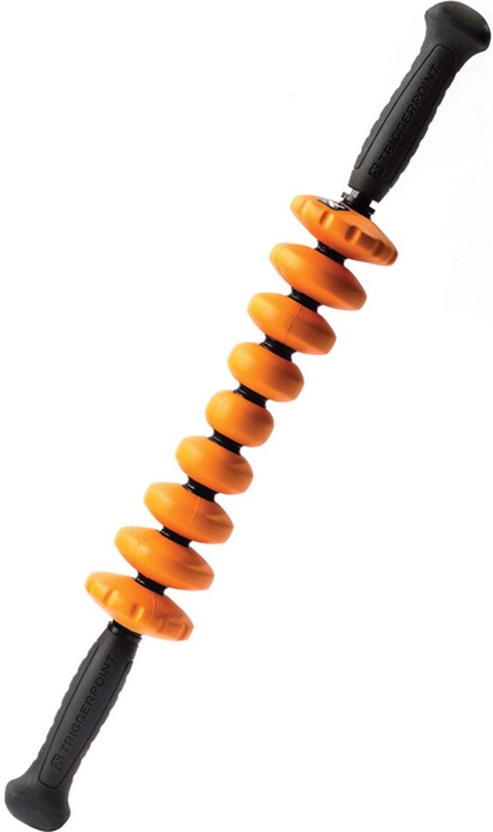 TriggerPoint STK Contour - Massage Roller - Fasciarol - 50 cm - Draagbare Massageroller met Handvat - Contour Flexibel - Oranje