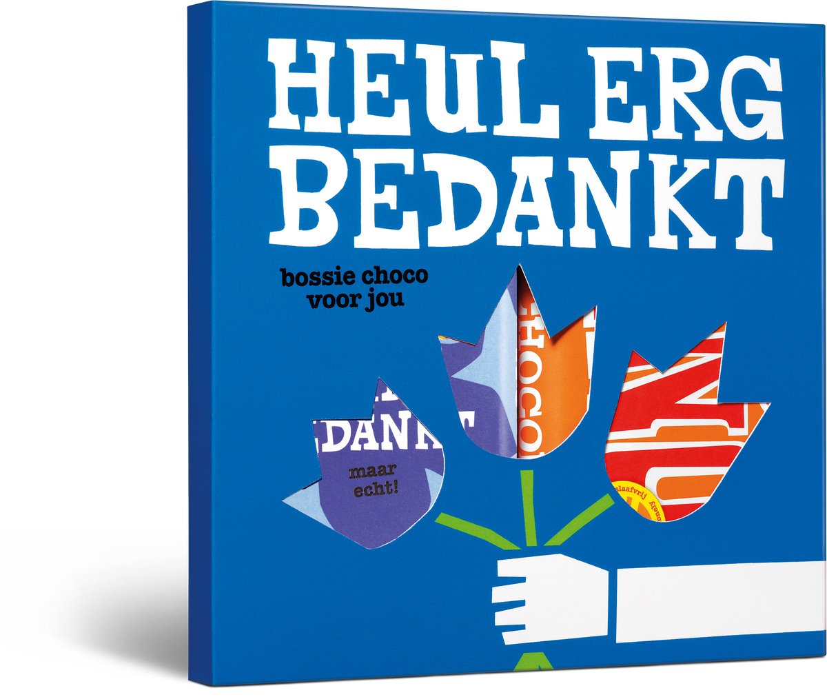 Tony's Chocolonely - Heul erg bedankt - Bedankt - Chocolade Cadeautje - Geschenkset met 2 Smaakvolle Chocolade Kadootjes - Melk Chocolade en Melk Karamel Zeezout - 360 Gram