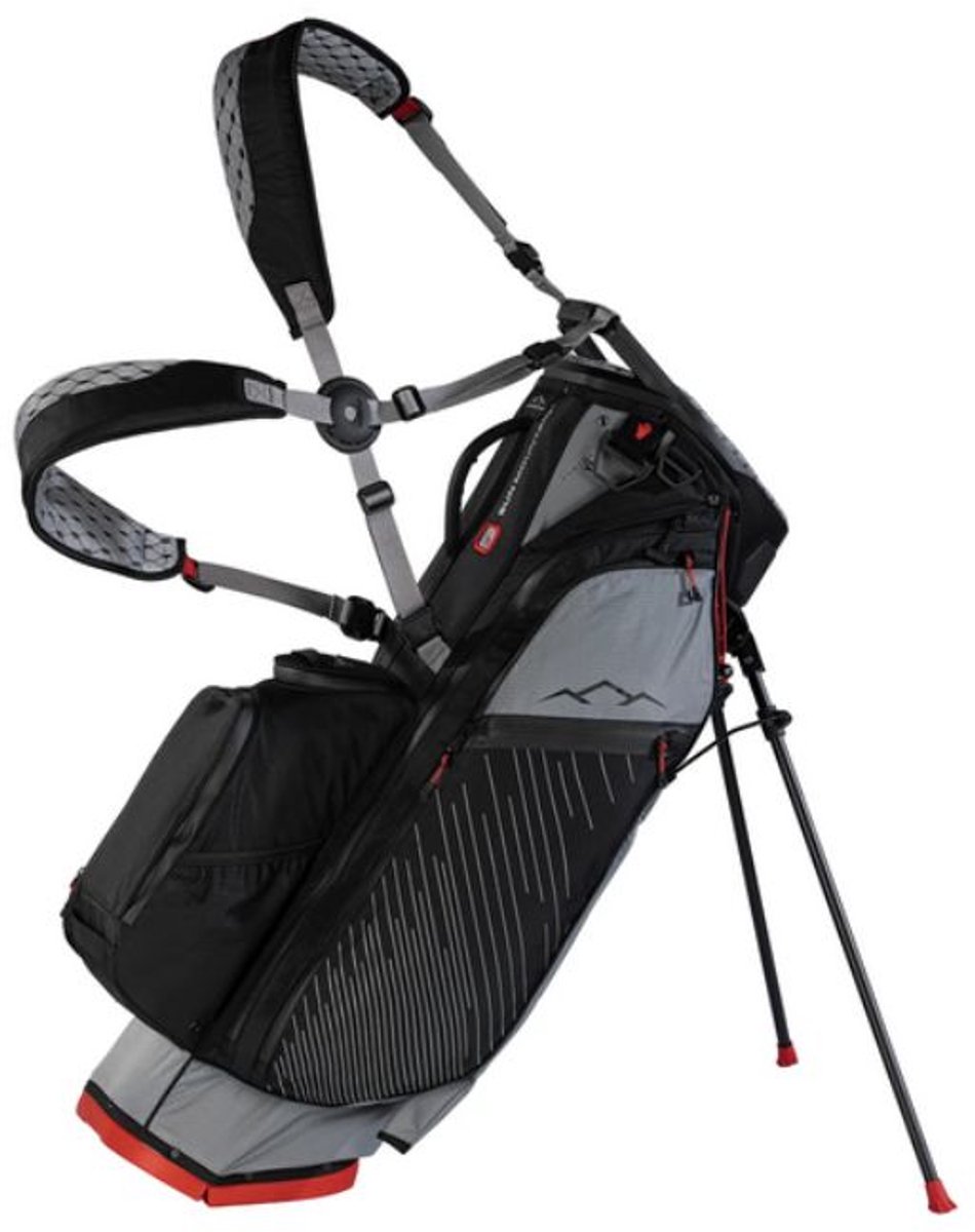 Sun Mountain E 4-5 H2NO Lite 14-Way Standbag Nickel Black Red