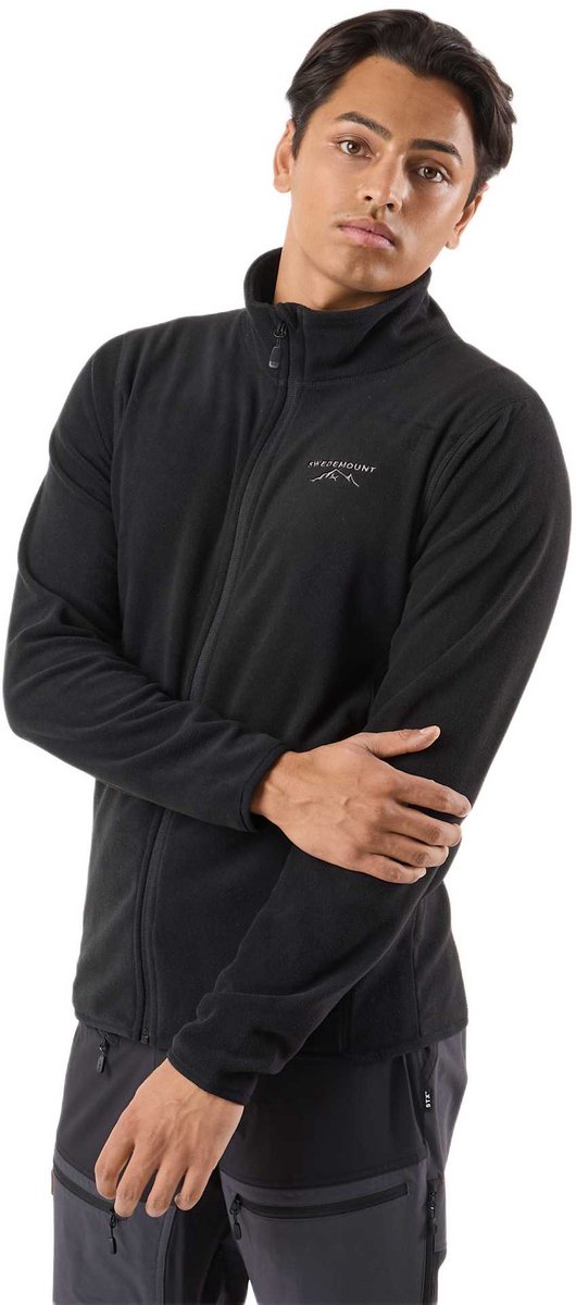 Swedemount Tromsö Fleece FL LS FZ – Heren wandeljas – 2XL Zwart