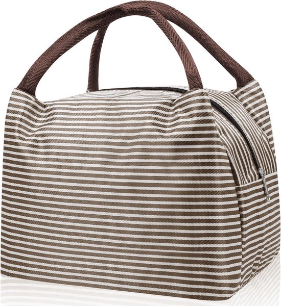 Sac à lunch - Sac à lunch isolé pour femmes et hommes - Sac à lunch étanche et pliable - Fabriqué en tissu Oxford - Boîte à lunch portable avec poignée - Convient pour le travail, l'école et les pique-niques - Sac à lunch réutilisable