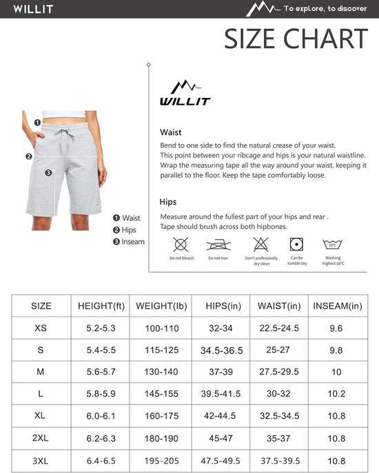 Dames Bermuda Shorts Katoen Lange Shorts Knielang met Zakken voor Yoga en Workout — afbeelding 3
