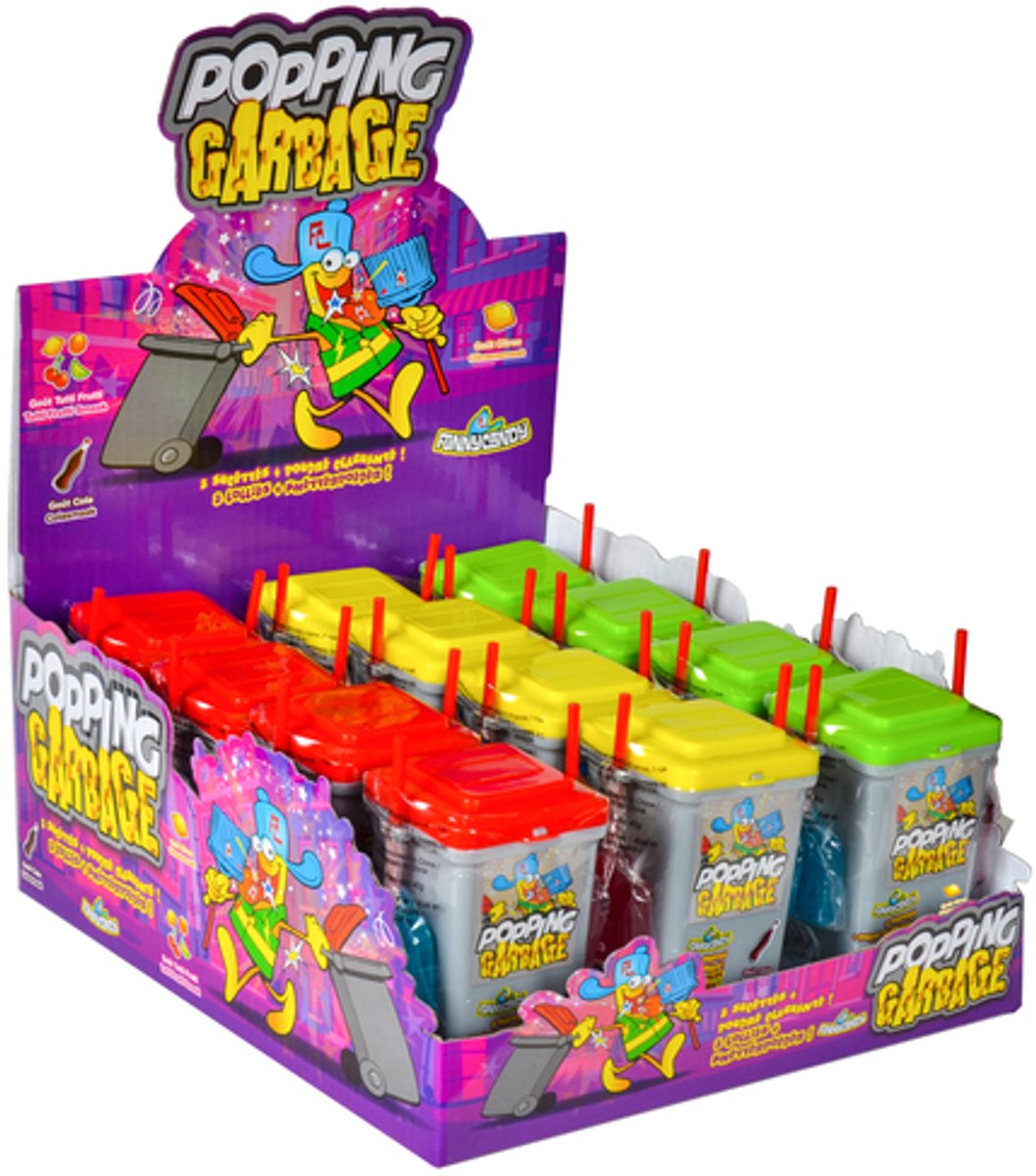 Funny Candy - Popping Garbage - 12 x 40 gram - Omdoos 12x