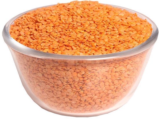 Rode Linzen 25 kg - Premium Rode Mercimek Linzen | Ideaal voor Soepen, Curry’s, Stoofschotels & Salades | 100% Natuurlijk & Plantaardig | Hoogwaardige Kwaliteit met Kajal Sticker