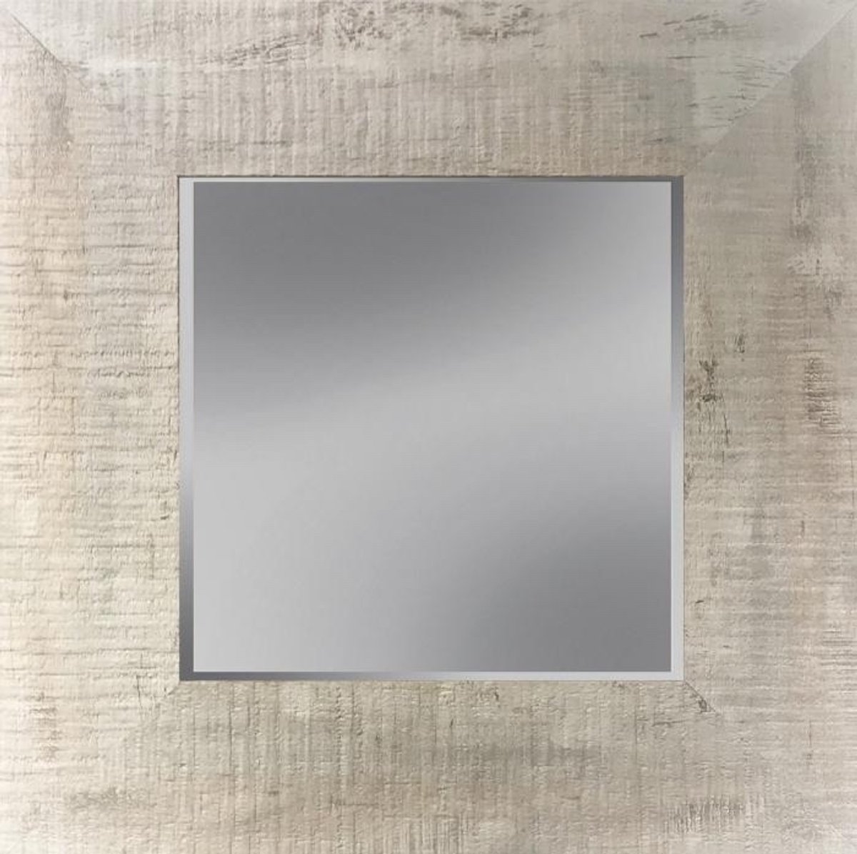 Ter Halle Spiegel met facet 48x48 Creme
