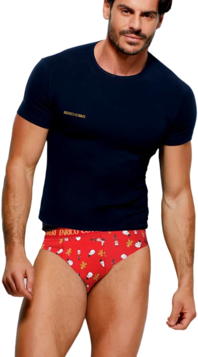 Set Herenondergoed Katoen: Kort Mouwen Shirt en Stijlvolle Slip - Cadeau