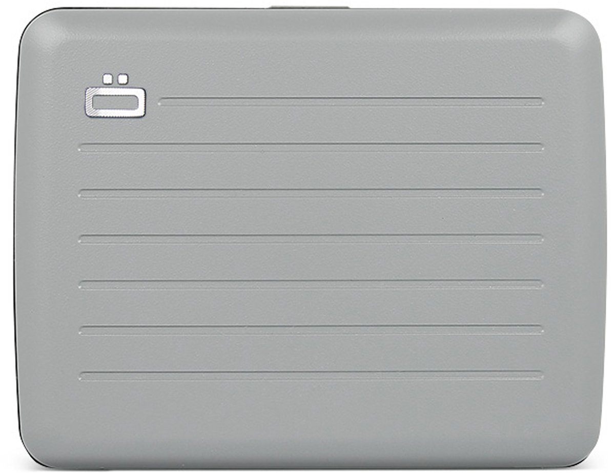 Ogon Designs Stockholm V2 Large Creditcardhouder – Dames en Heren – Aluminium Wallet met RFID Bescherming, Extra Geldvak & Waterbestendige Sluiting – Steen Grijs