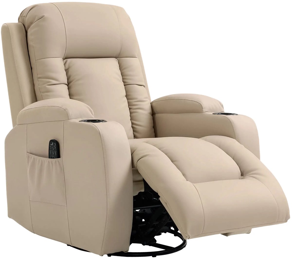 Smart-Elite Massagestoel Elektrisch Crèmewit - afbeelding 3